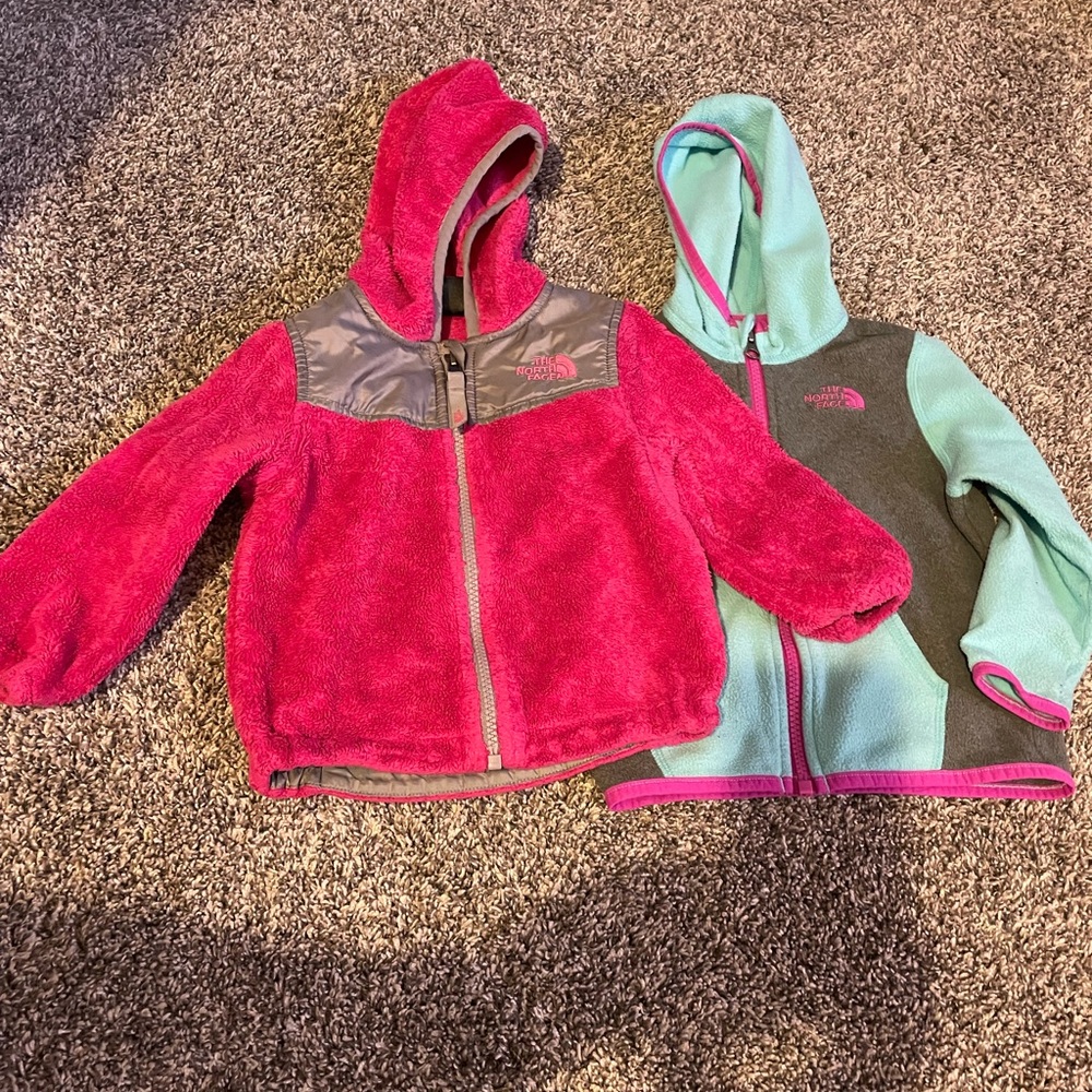 Two North Face toddler jackets